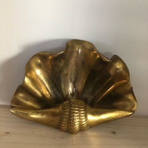 Vintage Brass Sea Shell